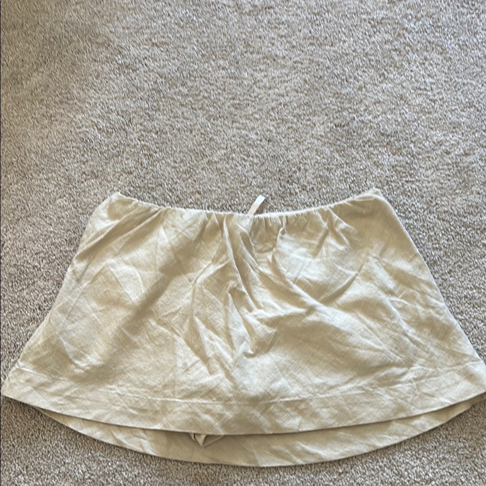 Free People Mini Cream Skort